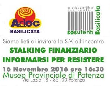 16 novembre 2016 – Stalking finanziario: le conseguenze di comportamenti vessatori a danno dei debitori