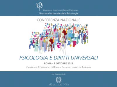 Conferenza nazionale CNOP “ Psicologia e Diritti Universali- 8 ottobre 2019