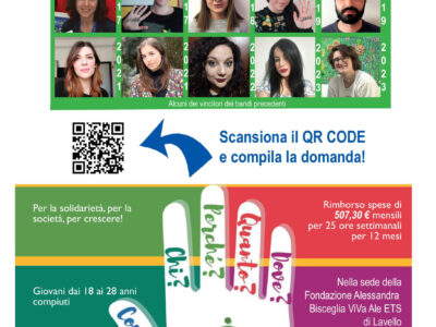 Bando servizio civile per la selezione di n.2 operatori presso la Fondazione ViVa Ale