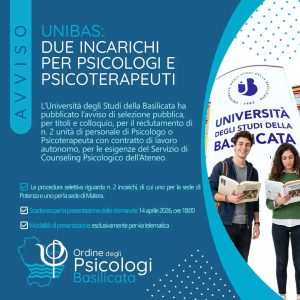 Locandina incarichi Unibas