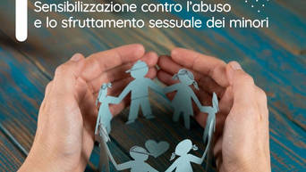 Locandina Giornata di sensibilizzazione contro l’abuso e lo sfruttamento sessuale dei minori