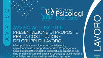 Locandina Costituzione Gruppi Lavoro OPB